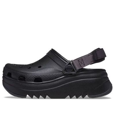 Crocs Hiker Xscape Clog 'Black' 208365-001 Outdoor Synthetic Platform Clogs, Functional Black Clogs With Rubber Sole, Black Platform Clogs For Streetwear, Black Platform Sneakers For Outdoor, Black Waterproof Functional Clogs, Black Casual Clogs For Outdoor Activities, Functional Waterproof Black Clogs, Casual Black Clogs For Outdoor Activities, Functional Black Waterproof Clogs