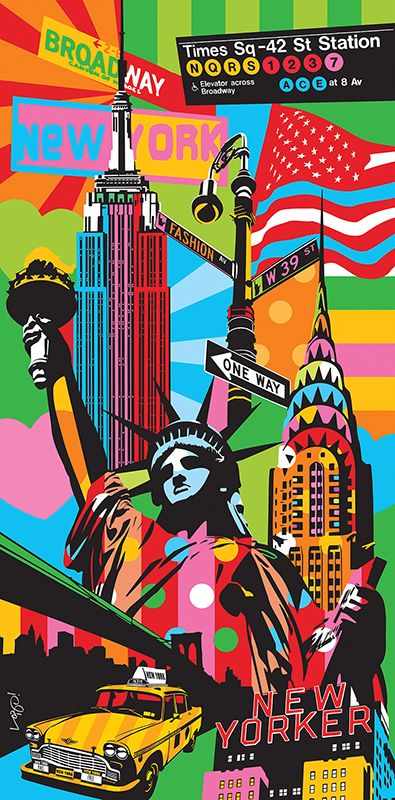 an image of new york city poster