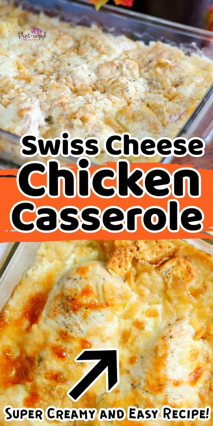 this is an image of a casserole dish with cheese and chicken in it