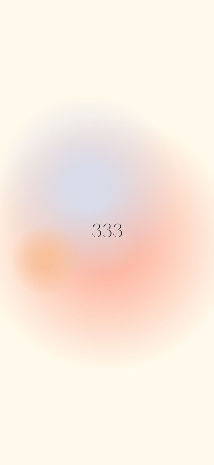 a blurry photo with the number 333 on it's left side and an orange circle in the middle