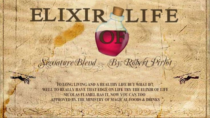 the label for eliir life is shown on an old paper