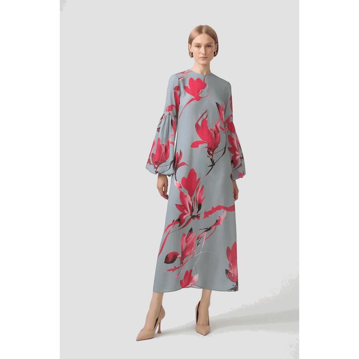 Buy Balloon long sleeve Zara dress With Flowers for only $112.00 at By Baano! Luxury Floral Print Dress With Balloon Sleeves, Chic Long Sleeve Dresses With Baroque Print, Zara Chic Long Sleeve Floral Dress, Luxury Long Sleeve Batik Print Dress, Multicolor Floral Print Long Sleeve Kaftan, Dress With Flowers, Zara Dress, Balloon Sleeve Dress, Floral Print Design