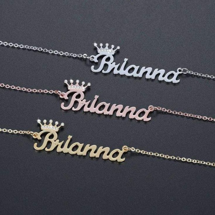 Cute Crown Name Necklace is one of the bestselling personalized jewelry items across the globe. It showcases more than just a unique taste to look stylish. In a word, this fabulous sparkling custom name necklace is an epic trend. This necklace is the most popular among the top-rated celebrities because of its identical metallic glimmer and unique sparkliness. When it comes to product specifications, we use AAA+ Cubic Zynchronia crystals as the gems for the crown. The grade AAA+ holds the reputat Presents For Christmas, Cute Crown, Arabic Jewelry, Custom Crown, Peaceful Environment, Custom Bling, Crown Necklace, People Happy, Gold Name Necklace