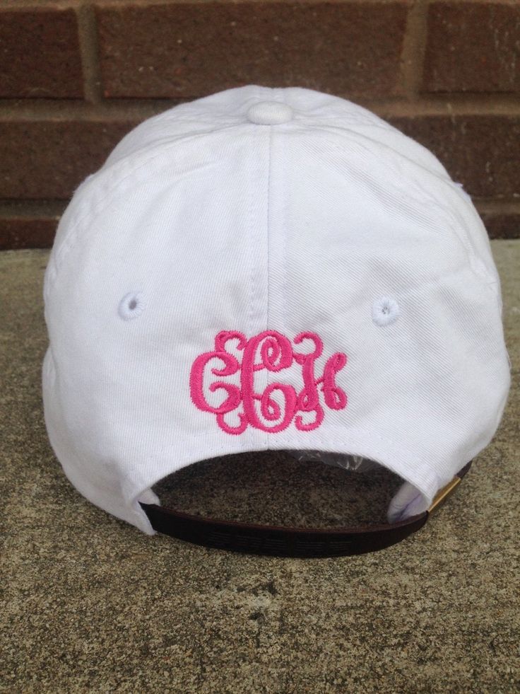 This listing is used as an add on only! Add this listing to your cart in addition to your hat purchase at no extra shipping charge. First choose a hat from our shop and drop that in your cart Then use this listing to add a word, a Greek organization, or a monogram to the back of the cap over the opening. The color of the added text will match the thread color chosen for the original hat Please choose your font style from the drop down menu above. (vines is for monograms only, Greek symbol will b White Adjustable Hat With Curved Brim, Classic Hat With Embroidered Logo, One Size Fits Most, Classic Hat With Embroidered Logo, One Size, Classic Hat With Embroidered Logo, White Adjustable Flat Bill Dad Hat, White Embroidered Logo Hat One Size, Adjustable Hat With Embroidered Logo, Embroidered Logo Baseball Cap With Short Brim, Visor Hat With Embroidered Logo, One Size