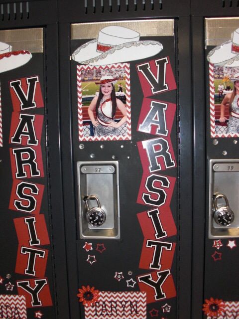 two vending machines with pictures on them and magnets attached to the front doors