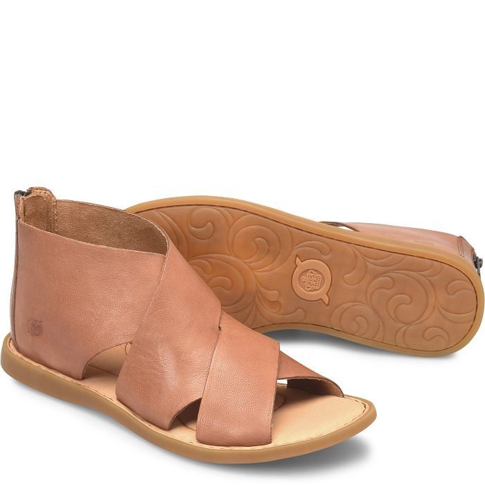 Imani | Born Shoes Leather Slip-on Sandals With Removable Insole, Leather Sandals With Removable Insole And Round Toe, Comfortable Brown Sandals With Leather Footbed, Leather Sandals With Rubber Sole And Almond Toe, Leather Cushioned Slip-on Sandals, Leather Sandals For Everyday Use, Leather Slip-on Sandals With Cushioned Footbed, Leather Slip-on Sandals With Leather Footbed, Leather Sandals With Cushioned Footbed And Round Toe