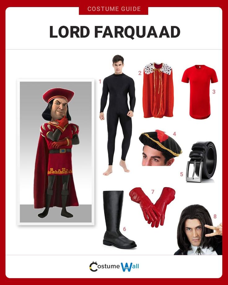 costume guide for the lord farquaad