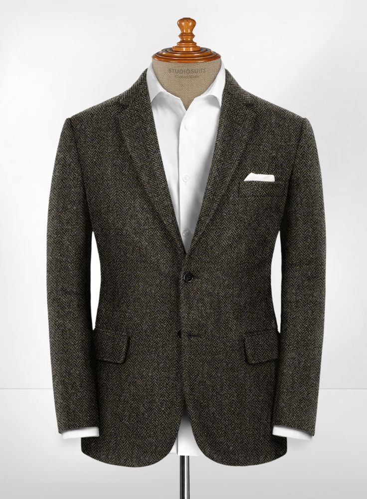 We have taken a fresh spin on the traditional Harris tweed suit to bring about a playful vibe for your chic wardrobe. Made from the finest quality tweed, this custom Harris tweed jacket boasts a classic cut, generous detailing, and impeccable attention to detail, making it a must-have in every man’s wardrobe. 
 
 Wear our luxurious tweed Harris suit with a classy shirt for a clean look at formal events, or dress it down for casual evening occasions. 
 
 Choose from a wide range of attractive col Harris Tweed Suit, Green Tweed Suit, Green Suit Jacket, Brown Tweed Suit, Harris Tweed Fabric, Harris Tweed Jacket, Herringbone Jacket, Tweed Suit, Green Tweed