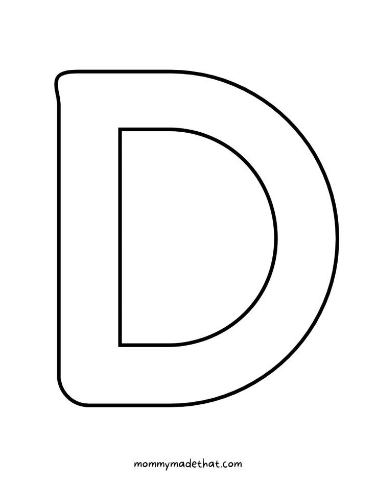 the letter d is for dad to color and cut out from it's paper