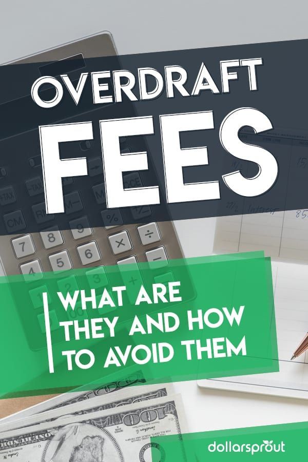 a calculator, pen and money with the title overdraft fees what are they and how to avoid them