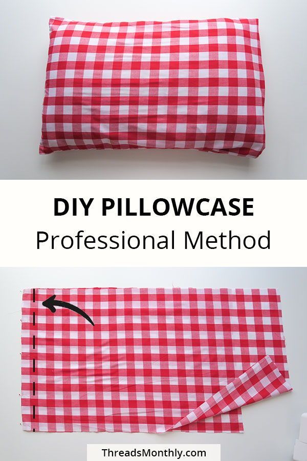 the instructions for how to make a pillow case