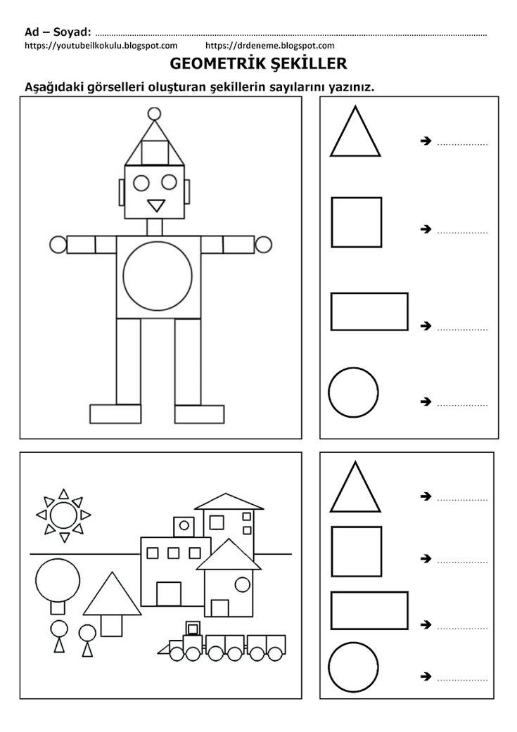 the worksheet for preschool to learn how to draw and color shapes with pictures