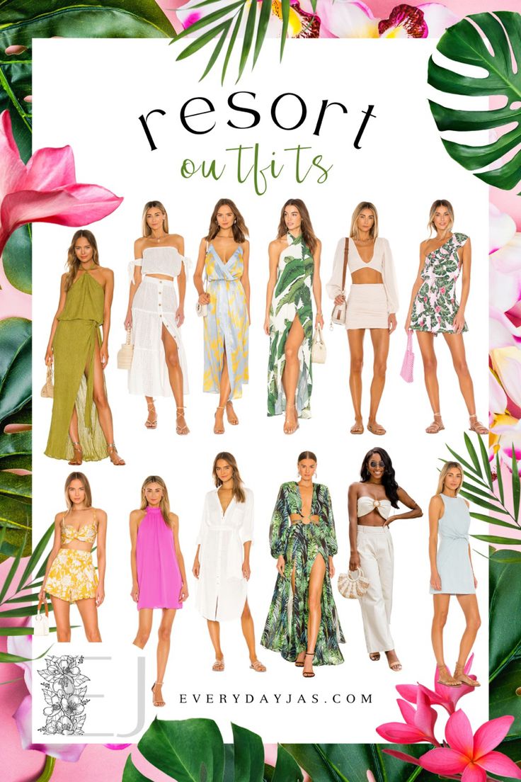 Hotel Outfit Ideas Summer, Pool Dress Summer Outfits, Summer Themed Outfits, Elegant Beach Outfit Classy, Island Wear Women, Pool Party Ideas Outfit, Beach Night Party Outfit, Beach Wear Dresses Outfit Ideas, Cute Pool Party Outfits