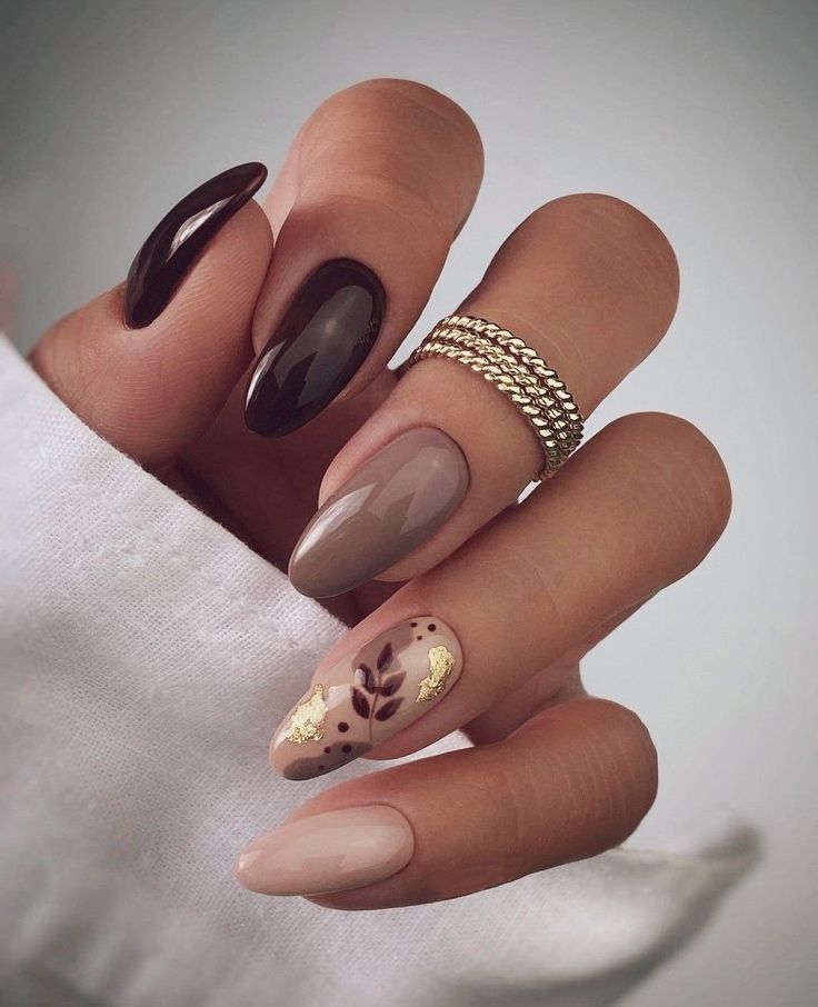 Autumnal Nails 2022, Autumn Nail Designs 2022, 2022 Autumn Nails, Trendy Nails Autumn 2022, Autumn 2022 Nails, Gel Nails Autumn 2022, Trendy Almond Nails 2022 Fall, November Nails Fall Short Almond, Short Nail Designs Fall 2022