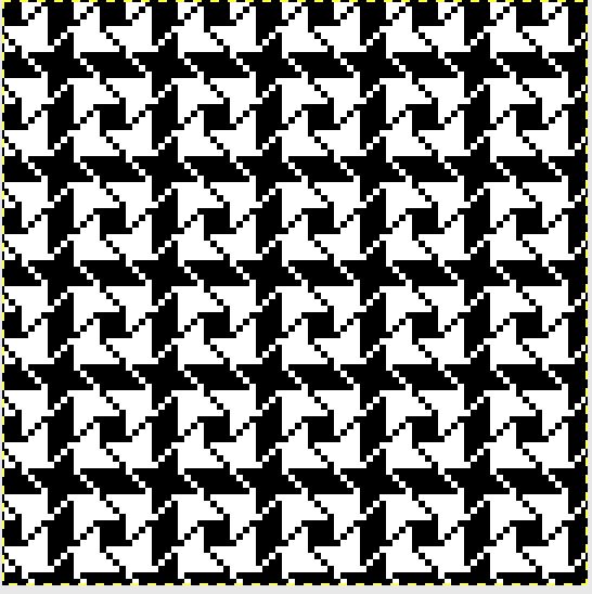 a black and white pattern with squares