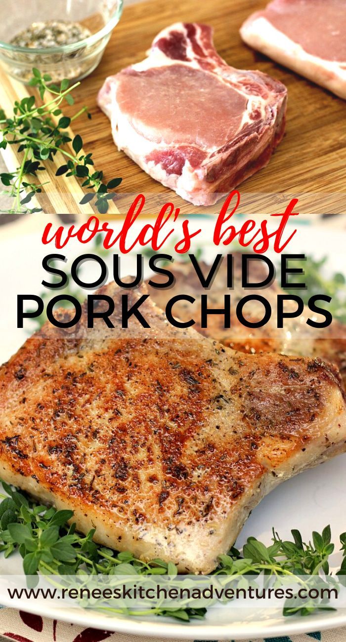 the world's best sous vide pork chops