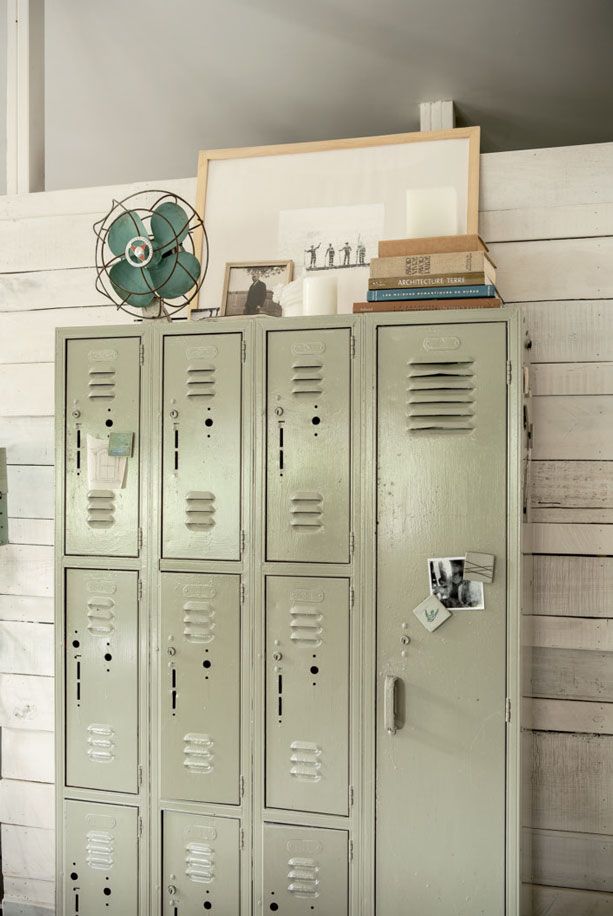 the lockers are empty and ready to be used for storage or use as a room divider