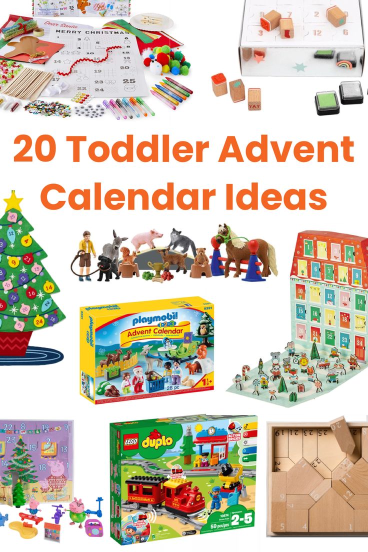 the top ten toys for toddlers to play with in their christmas themed calendars