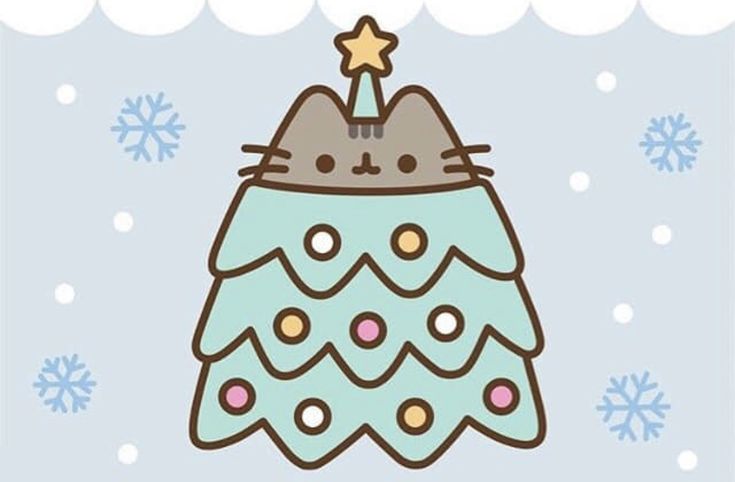 a cat with a star on top of it's head sitting in the snow