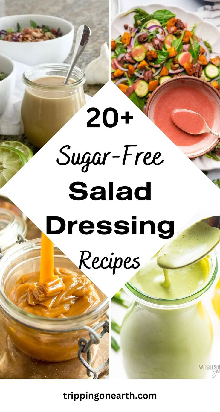 20 + sugar - free salad dressing recipes