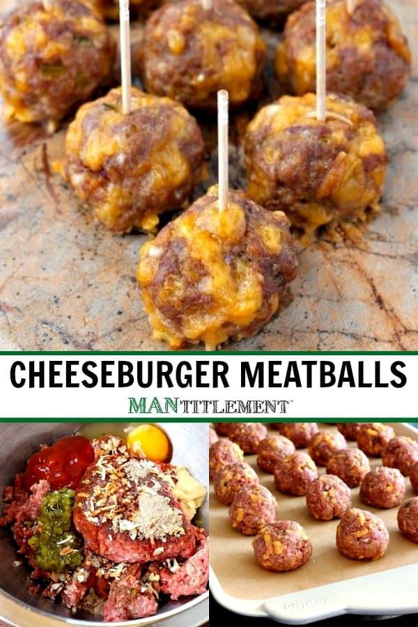 cheeseburger meatballs are an easy appetizer recipe