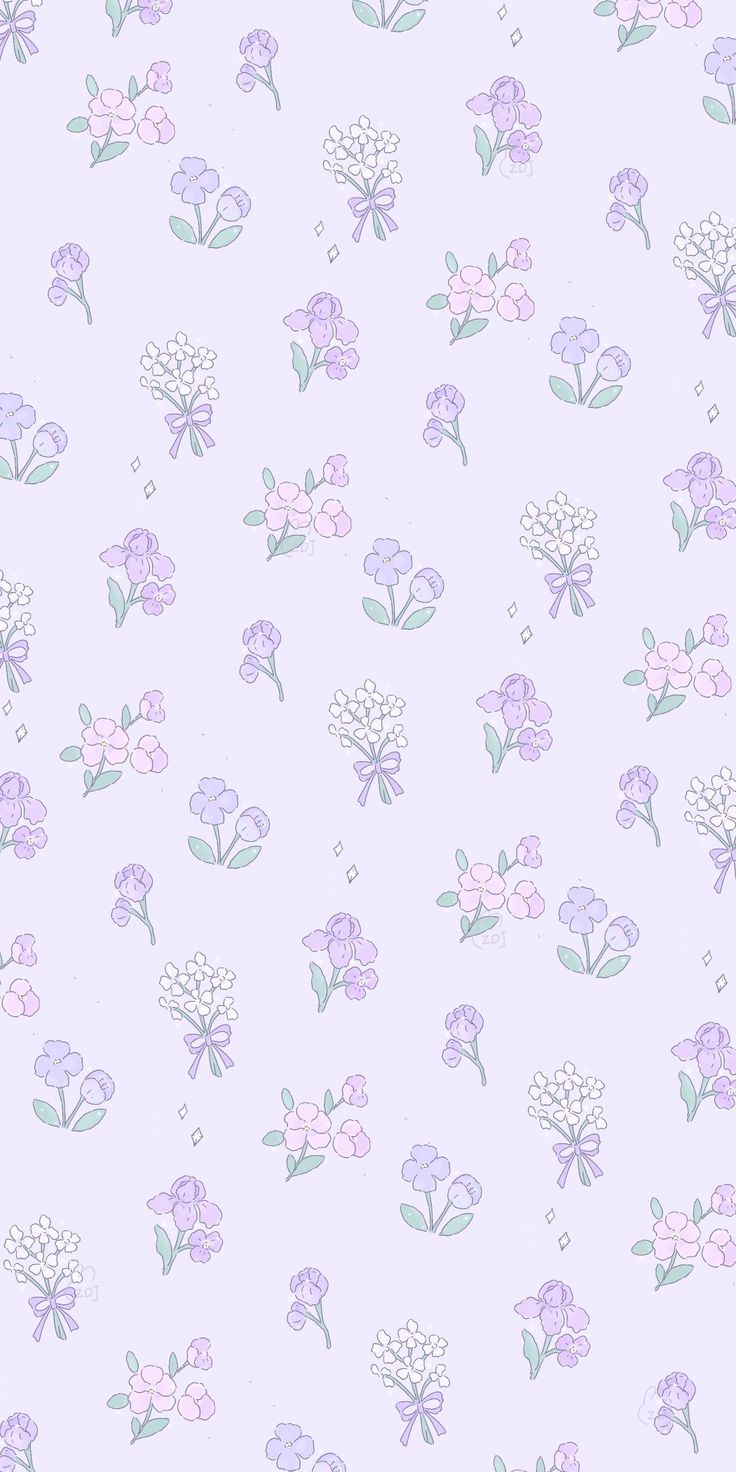 an image of flowers on a purple background