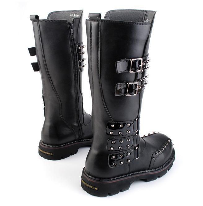 Sku Code: 121313 
Material:Faux leather 
Color:BLACK 
Style:Steampunk 
Size:7-10 Mens Military Boots, Over Knee High Boots, Mens Motorcycle Boots, Pointed Boots, Half Boots, Style Steampunk, Boots Mens, Military Boots, Style Noir