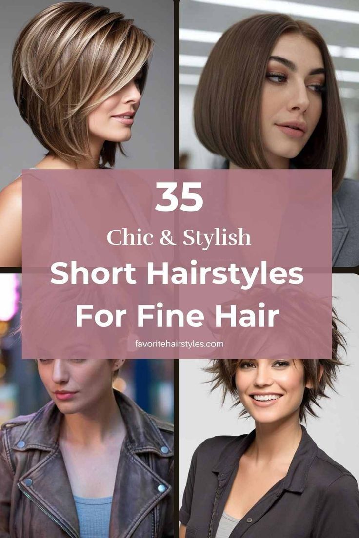 35 Chic & Stylish Short Hairstyles For Fine Hair - Favorite Hair Styles | Trendy Haircuts for Men, Women Short Style For Fine Hair, Bob For Short Neck, Hair For Fine Straight Hair, Short Hairstyles For Fine Thinning Hair, Short Hair Styles Low Maintenance, Short Styles For Thinning Hair, Short Hair Cuts For Fine Hair 2023, Hair Styles For Straight Fine Hair, Short Bob Hairstyles For Fine Hair With Bangs