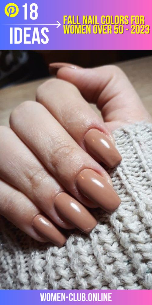 Fall Nail Colors for Women Over 50 18 Ideas Fall Nail Color Ideas, Two Tone Nails, Nail Whitening, Summer Pedicure, Color For Nails, Square Nail Designs, Cute Nails For Fall, Dip Nails, Beige Nails