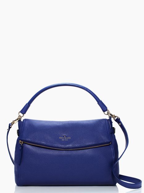 Kate Spade Cobble Hill Little Minka handbag in Atlantic blue, also available in a rich black Tardis Blue, Navy Blue Handbags, Burgundy Purse, Kate Spade Disney, Cobble Hill, Blue Handbags, Blue Purse, Handbags And Purses, Kate Spade Purse