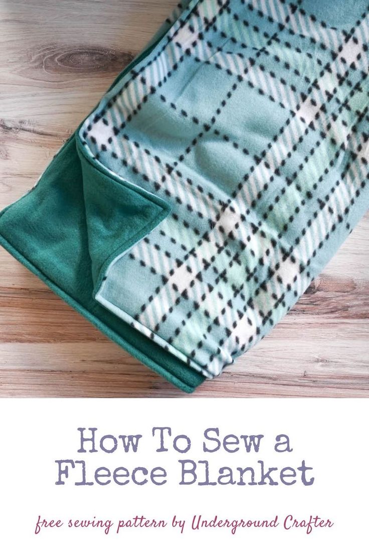 how to sew a fleece blanket with instructions for beginner quilting and sewing