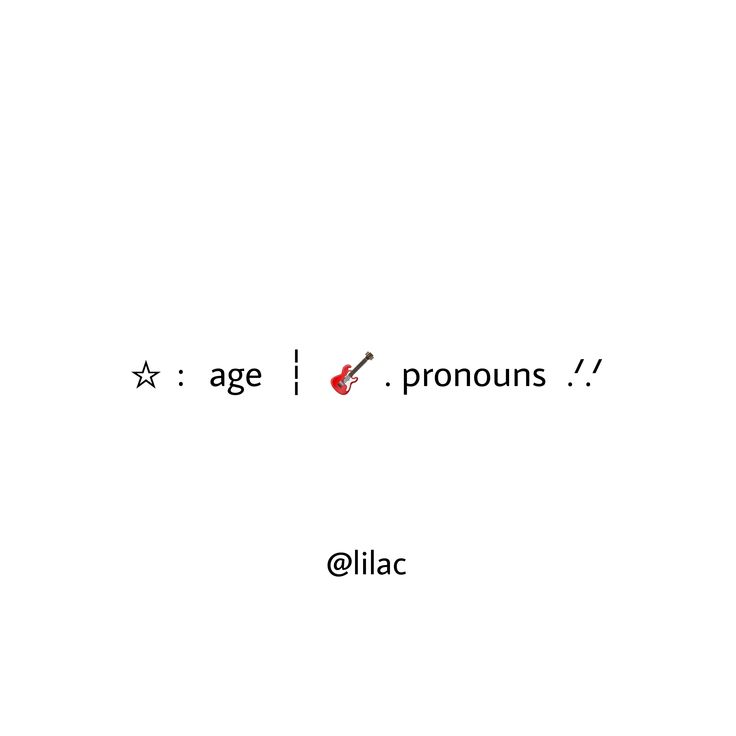 the words age, pronouns, and flickr are written in black on a white background