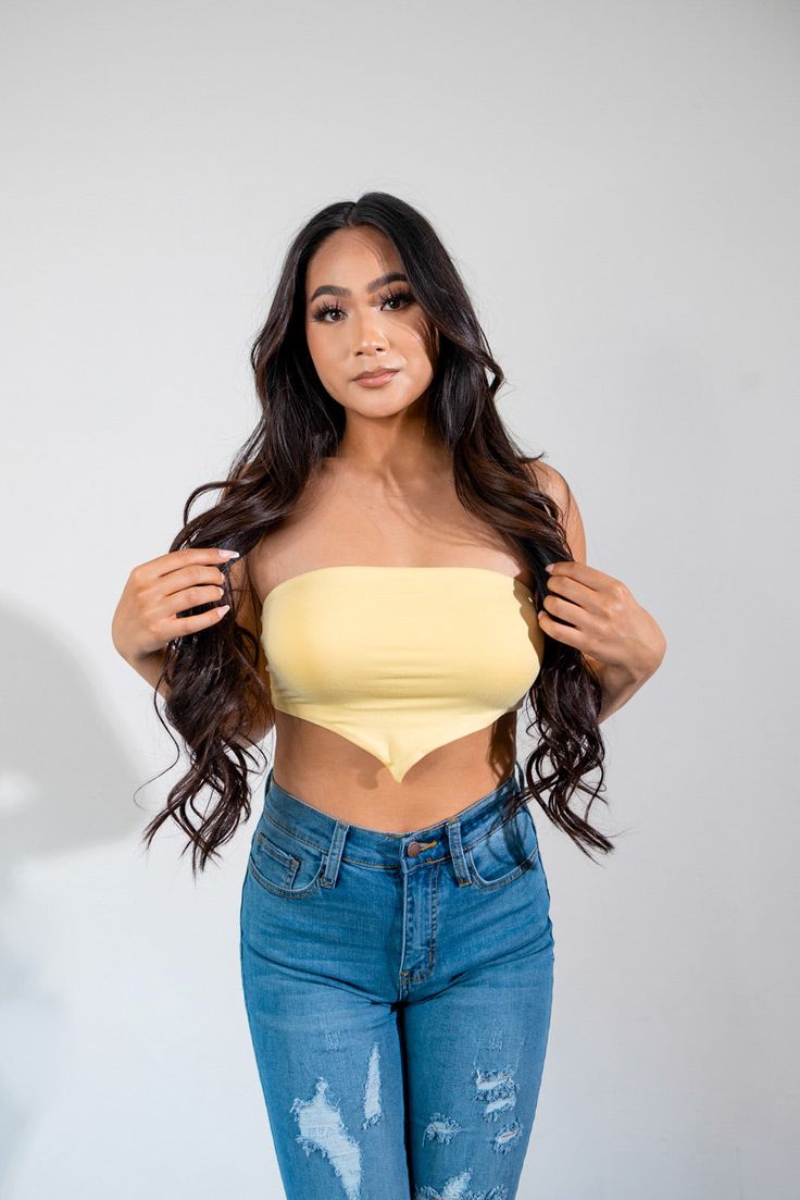 VEYDA CROP TOP - Samunsboutique Yellow Crop Top With Built-in Bra, Trendy Fitted Tank Top With Asymmetrical Hem, Fitted Trendy Tank Top With Asymmetrical Hem, Yellow Sleeveless Crop Top With Built-in Bra, Yellow Tank Top With Built-in Bra For Spring, Yellow Tops With Built-in Bra For Spring, Yellow Crop Top With Built-in Bra For Spring, Chic Yellow Asymmetrical Top, Yellow Asymmetrical Summer Tops