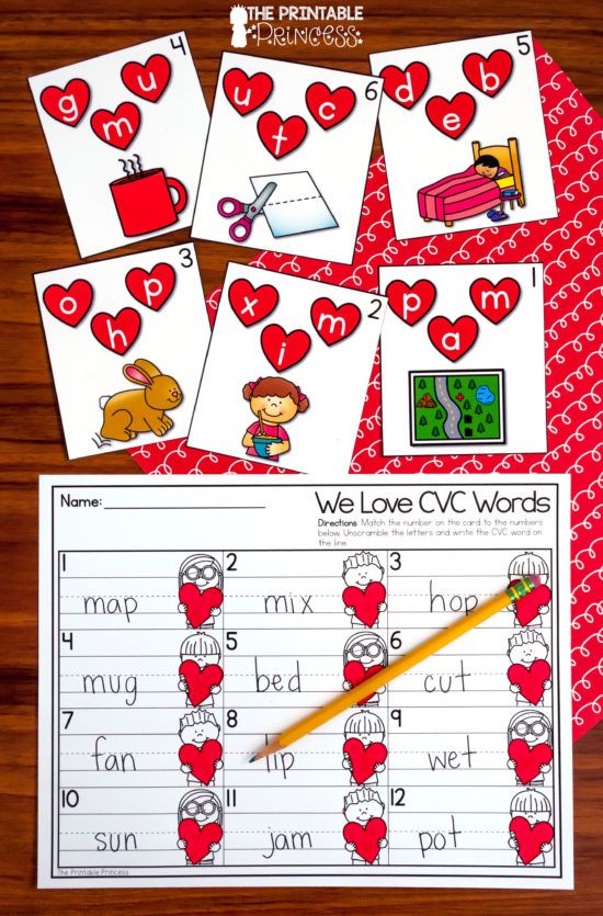 valentine's day printables for kids to practice their handwriting and writing skills