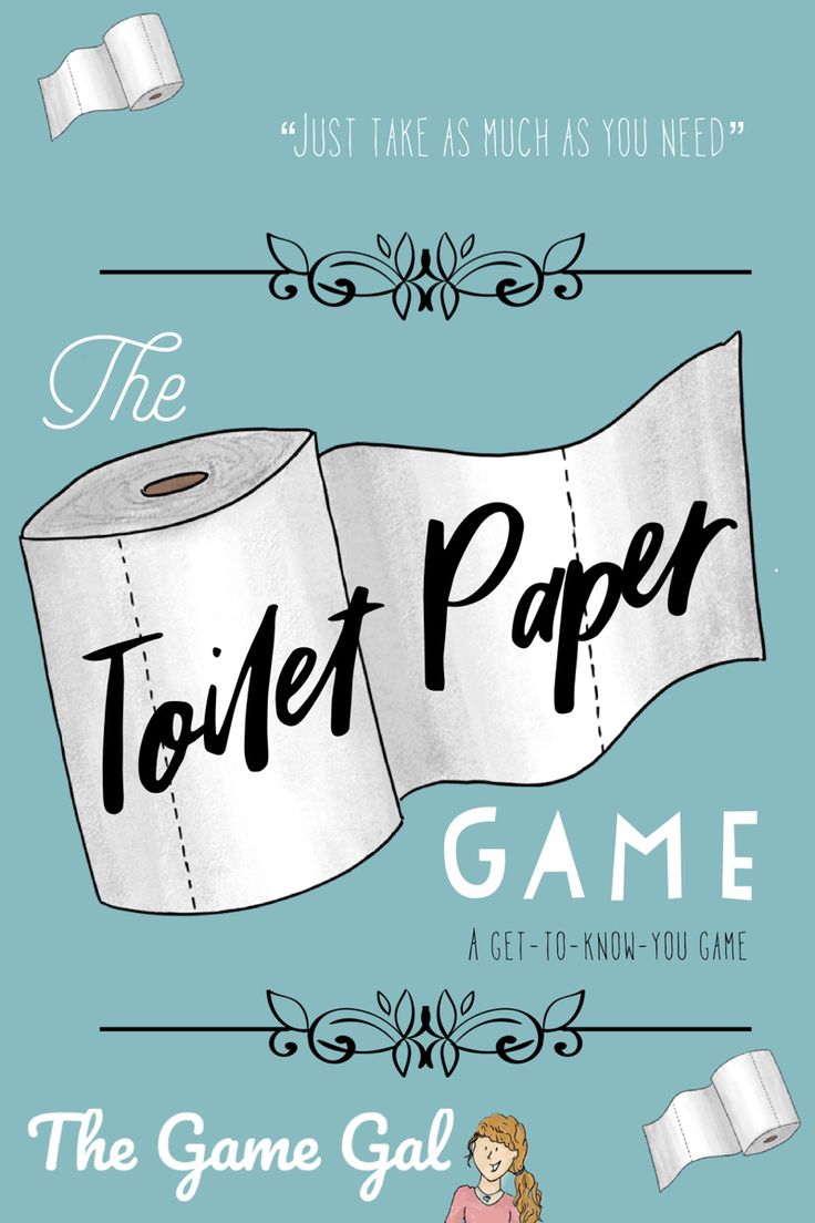 the toilet paper game is shown in this graphic