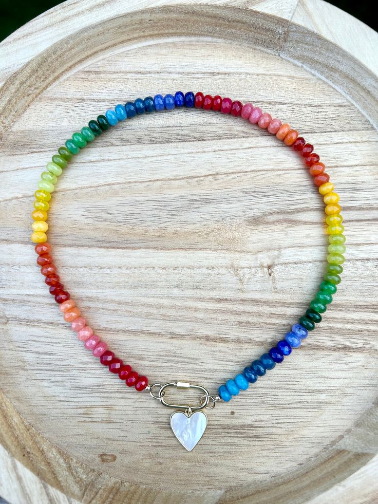 Get your hands on one of my custom handmade gemstone necklaces. Can choose from some of my in stock popular styles or help design something custom. You can find more pictures @yellowdoggems on instagram. Pendants and clasps are 18k gold plated.  Please message me with questions and custom orders. Handmade Multicolor 14k Gold Filled Jewelry, Multicolor Round Beads 14k Gold Filled Jewelry, 14k Gold Filled Multicolor Round Beads Jewelry, Multicolor 14k Gold Filled Round Bead Jewelry, Multicolor 14k Gold-filled Round Beaded Jewelry, Colorful Beads 14k Gold-filled Jewelry Gift, Gift Multicolor 14k Gold Filled Necklaces, Gift Jewelry With Colorful Beads In 14k Gold, Handmade Adjustable 14k Gold-filled Necklaces