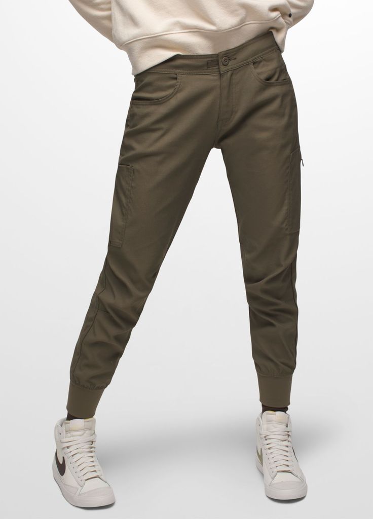 Halle Jogger II | Pants | prAna Athleisure Pants With Elastic Waistband For Outdoor, Casual Travel Bottoms With Drawstring, Travel Bottoms With Elastic Waistband And Nylon Material, Athleisure Pants With Functional Drawstring For Outdoor, Sporty Summer Cargo Pants For Hiking, Relaxed Fit Pants With Drawstring For Outdoor Activities, Relaxed Fit Outdoor Pants With Functional Drawstring, Functional Joggers With Elastic Waistband For Outdoor Activities, Relaxed Fit Pants With Functional Drawstring For Outdoor