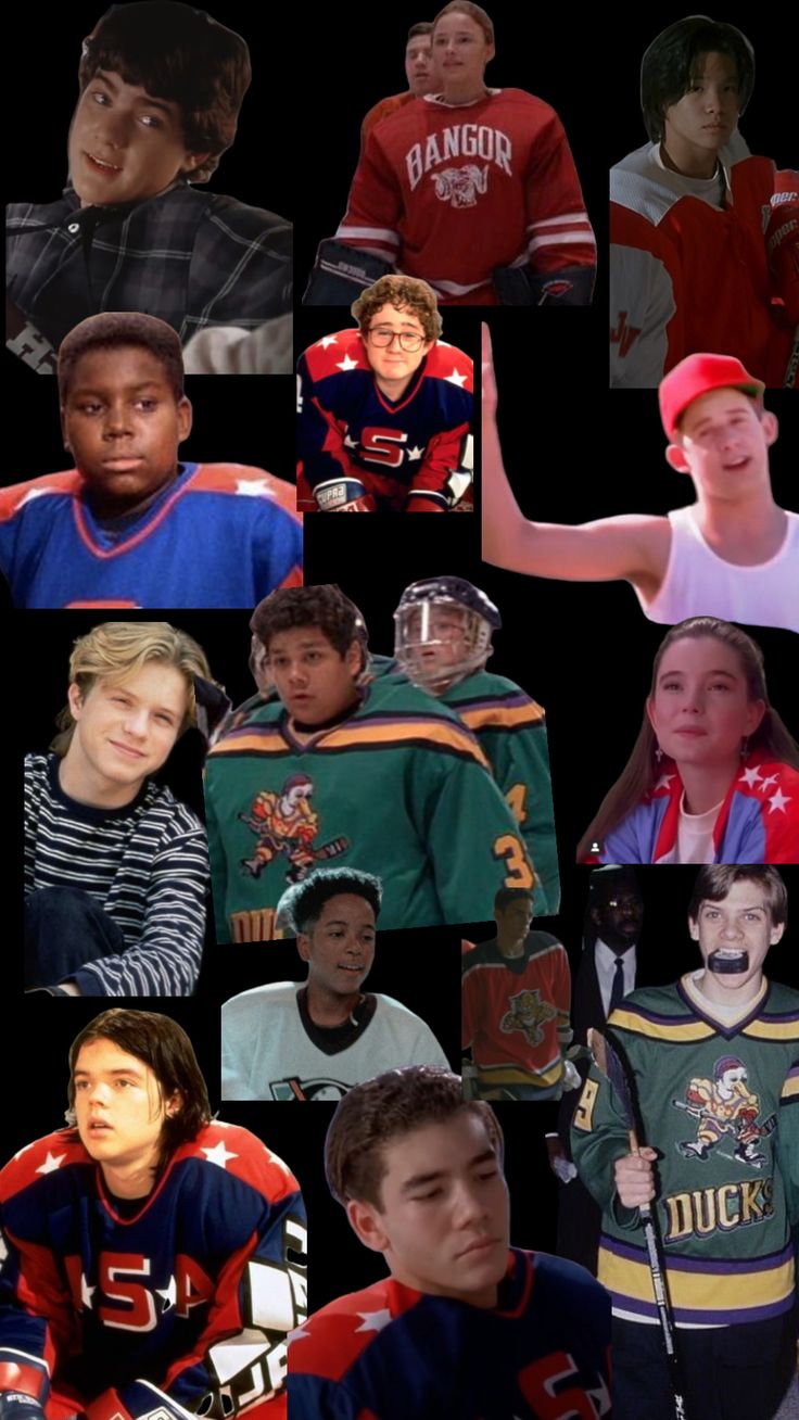 a collage of young men and women in hockey uniforms