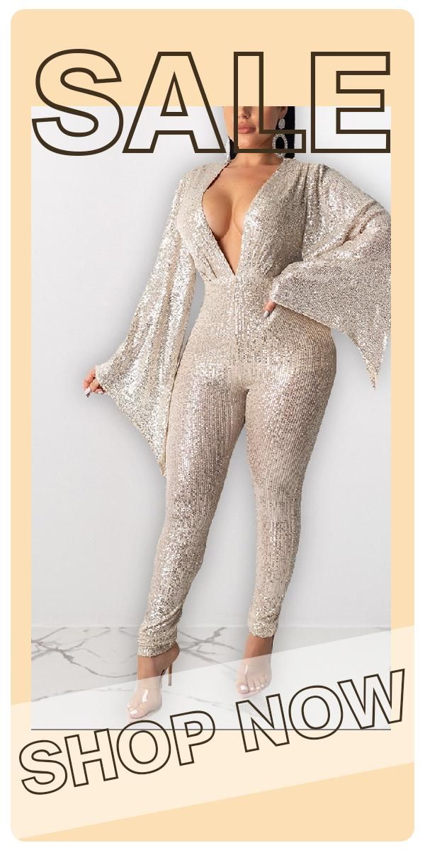 Fashion Sexy White Sequined Wide-sleeved Jumpsuit-DY1911054-1 Chic Long Sleeve Jumpsuits And Rompers For Party Season, Elegant Stretch Bodysuit For Party Season, Stretch Long Sleeve Jumpsuit For Party, Stretch Long Sleeve Jumpsuits And Rompers For Party, Party Long Sleeve Stretch Bodysuit, Fitted Long Sleeve Bodysuit For Party Season, Party Stretch Long Sleeve Bodysuit, Stretch Long Sleeve Bodysuit For Party, Stretch Long Sleeve Bodysuit For Party Season