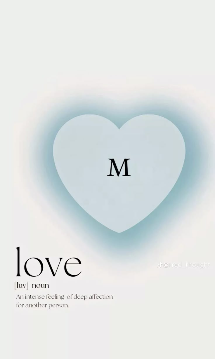 a white heart with the word love in it's center and an i - m on