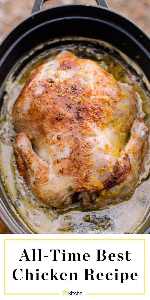 an all - time best chicken recipe in a slow cooker with text overlay