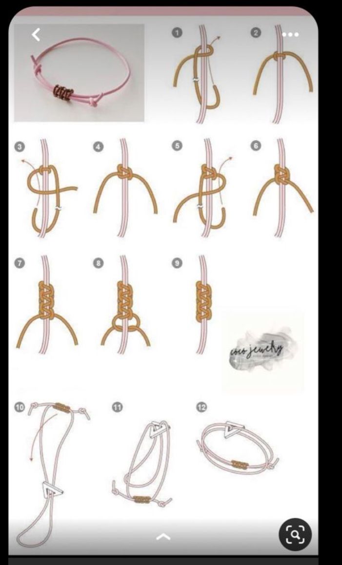 the instructions for how to make a bracelet with leather cords and metal clasps on it