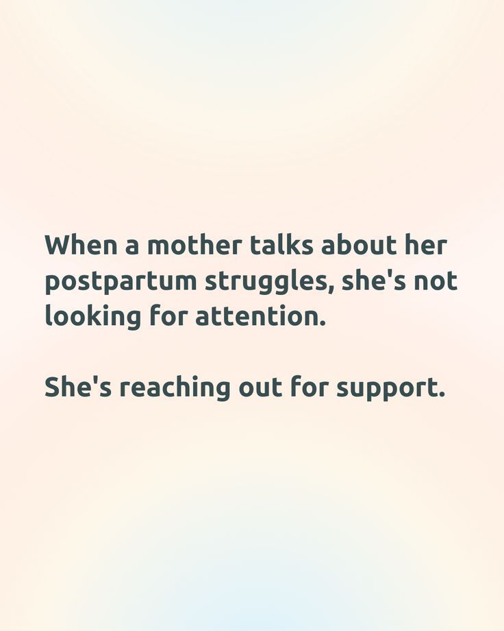 a quote on mother's struggle about her postpartum struggles, she's not looking for attention