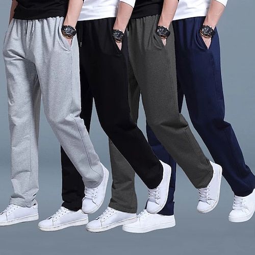 Season:Spring   Fall; Fabric:Chemical fiber blend; Gender:Men's; Style:Fashion,Streetwear; Elasticity:Micro-elastic; Occasion:Going out,Outdoor; Fit Type:Regular Fit; Waistline:Mid Waist; Pattern:Plain; Design:Drawstring,Elastic Waist,Straight Leg; Pants Type:Joggers,Straight Leg Sweatpants,Casual Pants,Sweatpants; Fly Type:Drawstring,Elasticity; Front page:FF; Listing Date:12/09/2022; Production mode:External procurement; Hips:; Length:; Waist:; Fit US Size:null; Fit UK Size:null; Fit EU Size:n Mens Gym Bag, Casual Pants Style, Graduation Outfits, Streetwear Mode, Casual Sweatpants, Belted Pants, Cooler Look, Summer Concert, Casual Sporty