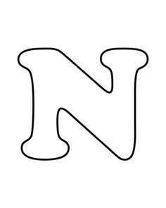 the letter n is made up of black lines on a white background, and it looks like