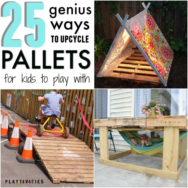 25 genius ways to upcycle pallets for kids to play with in the backyard