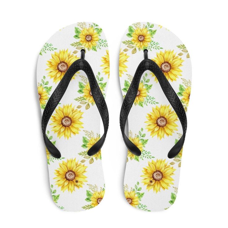 Prepare for an adventurous and carefree summer with a pair of colorful slippers that are created just for you! The rubber sole is lined with a soft fabric to make sure you feel comfortable wherever your day takes you.  * Rubber sole * Customizable 100% polyester fabric lining * Black Y-shaped rubber straps * Toe post style White Summer Flip Flops For Leisure, White Flip Flops For Leisure In Summer, White Summer Slippers For Leisure, Comfortable Flat Flip Flops For Vacation, White Summer Leisure Slippers, Summer Leisure Flip Flops With Round Toe, Non-slip Synthetic Flip Flops For Leisure, Yellow Beach Slides With Rubber Sole, Summer Leisure Flat Flip Flops