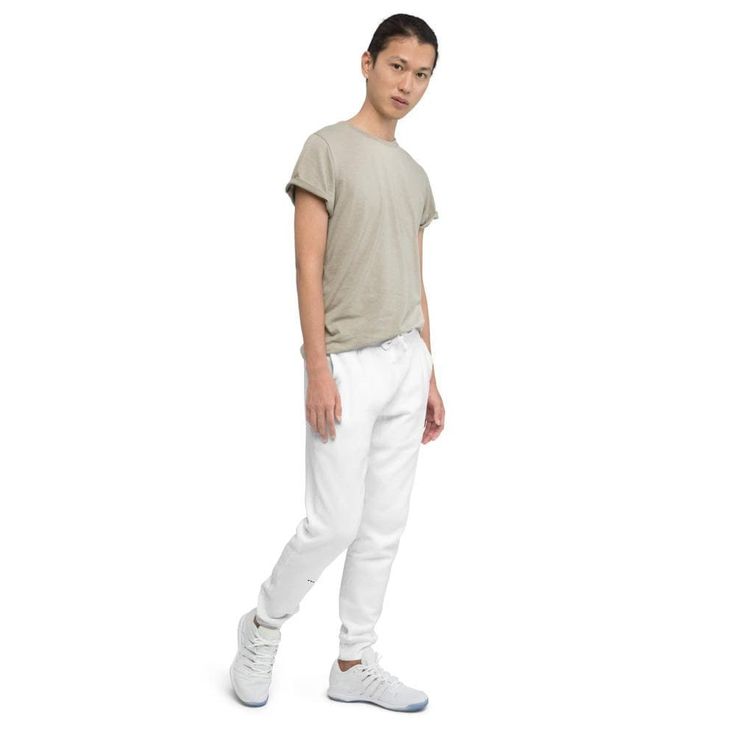 Super comfy, refined, and versatile. Pair with one of our T-shirts and throw on your favorite hoodie shirt for a casual athleisure-like vibe. These joggers will be your first choice for a casual everyday outfit. Everyone who has tried them on loves them. You will too! 65% cotton, 35% polyester 5-thread stitching Cuffed and side-seamed legs Flat drawstrings in a matching color Single size unisex fit White Sweatpants Outfit, White Sweatpants, Vest Tops Women, Windbreaker Jacket Women, Polo Shirts Men, Mens Jogger Pants, Sweatpants Outfit, Blue Vests, Womens Capris