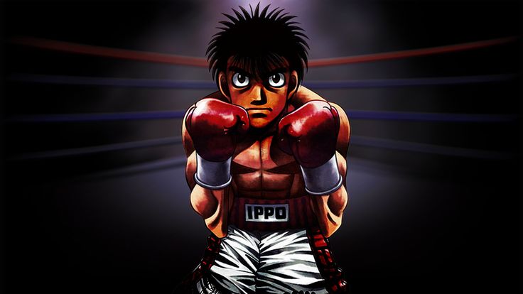 an animated image of a man with boxing gloves on