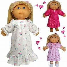 three dolls are shown with hearts on the floor and one is wearing a pink dress